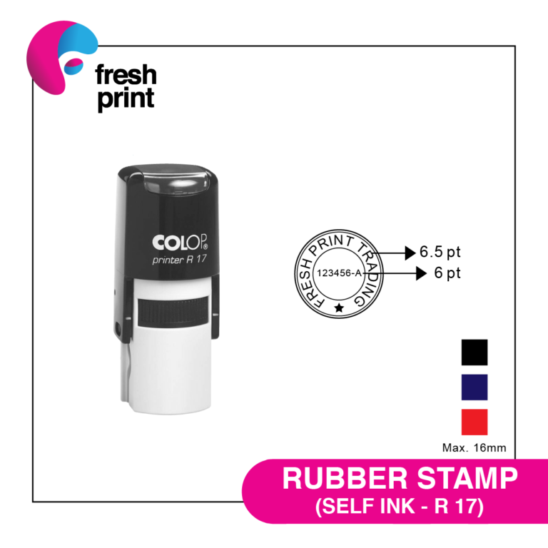 Rubber Stamp (Self Ink - R17) - Fresh Print - Online Printing