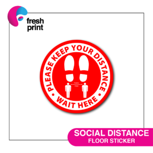 SOCIAL DISTANCE FLOOR STICKER