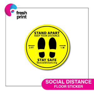 SOCIAL DISTANCE FLOOR STICKER