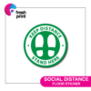 SOCIAL DISTANCE FLOOR STICKER