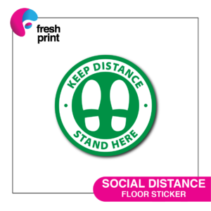 SOCIAL DISTANCE FLOOR STICKER