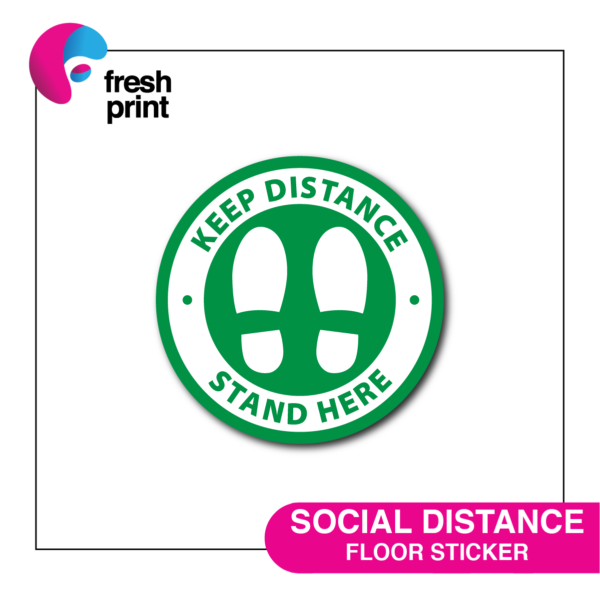 SOCIAL DISTANCE FLOOR STICKER