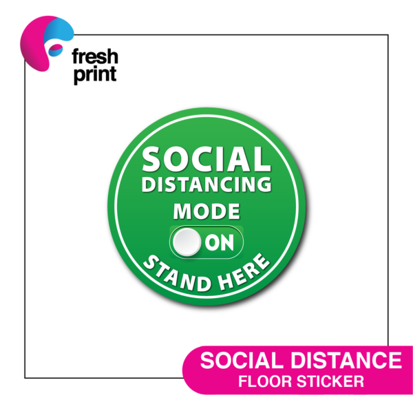 SOCIAL DISTANCE FLOOR STICKER